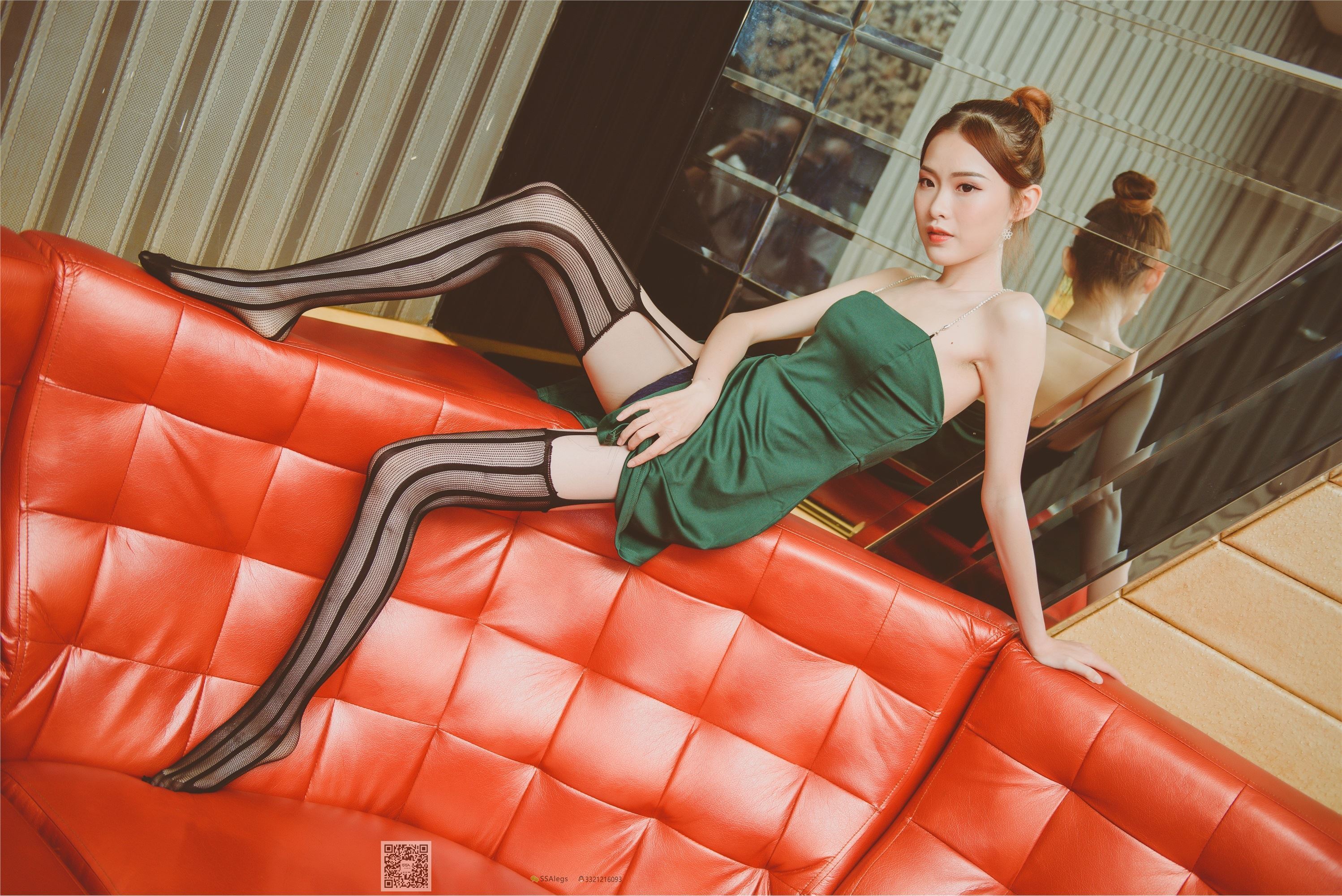 SSA丝社 NO.019 琪琪 KTV骨感网袜美女